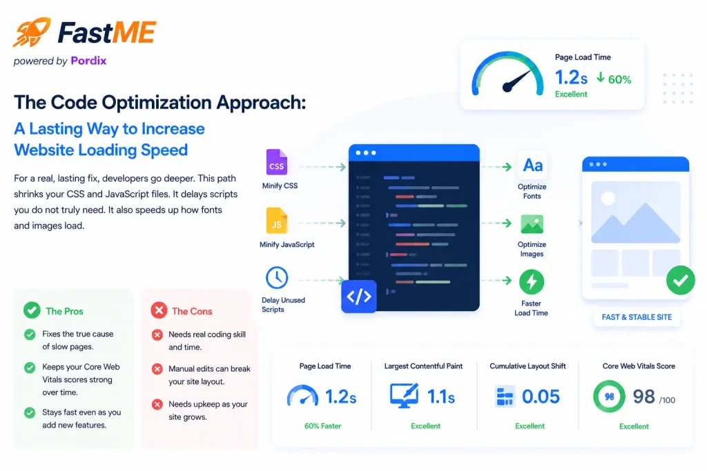 increase website loading speed: coding approach