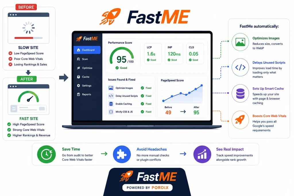 fastme the slow loading time fix