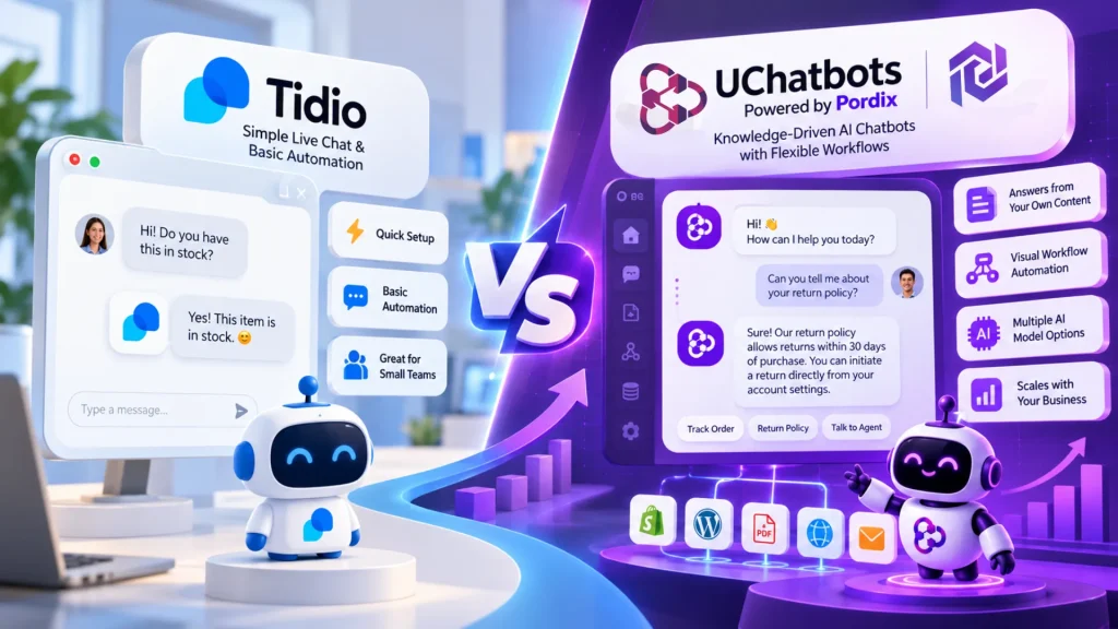 UChatbots vs Tidio